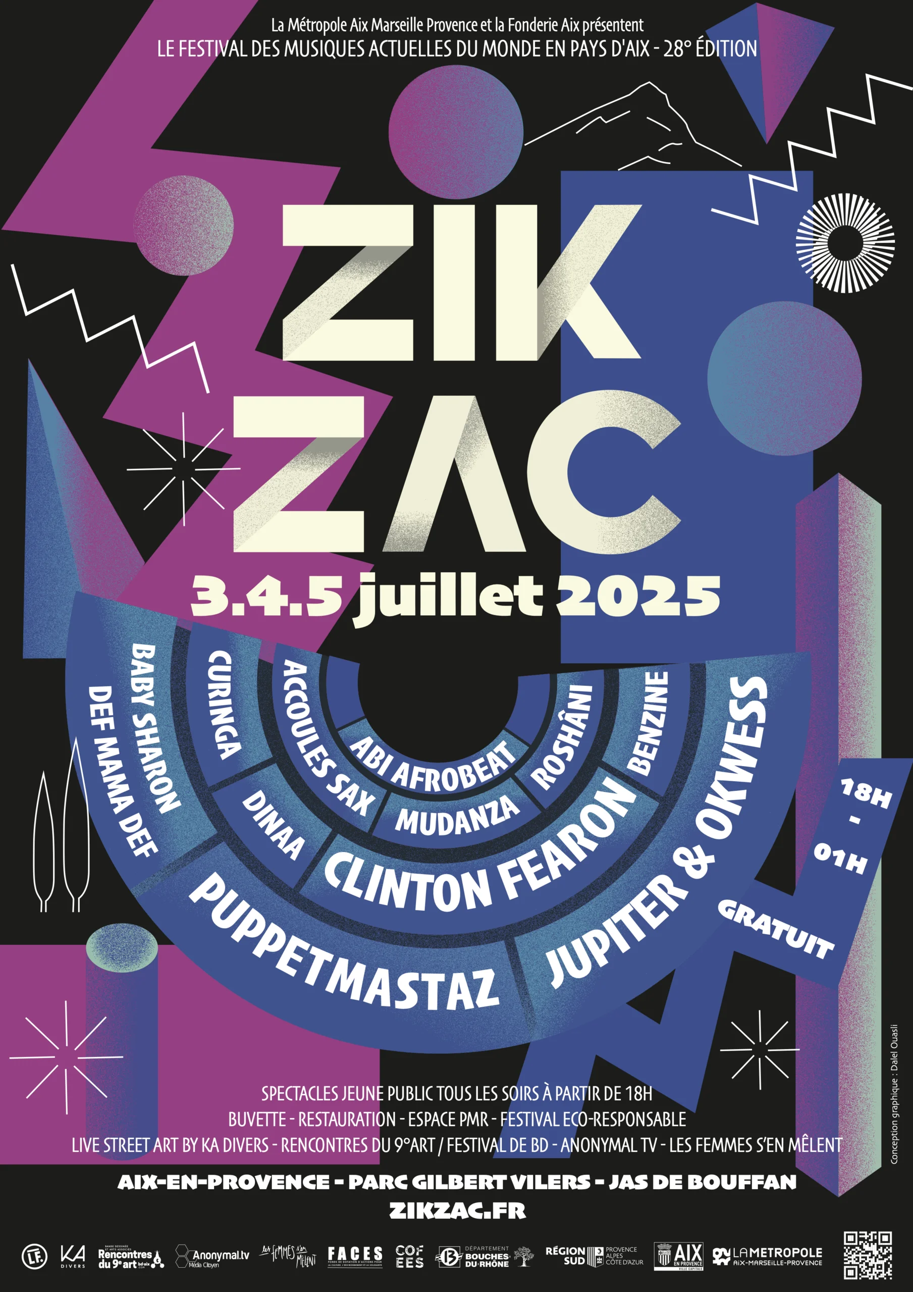 Zik Zac Festival 2025 - Poster design, image 1