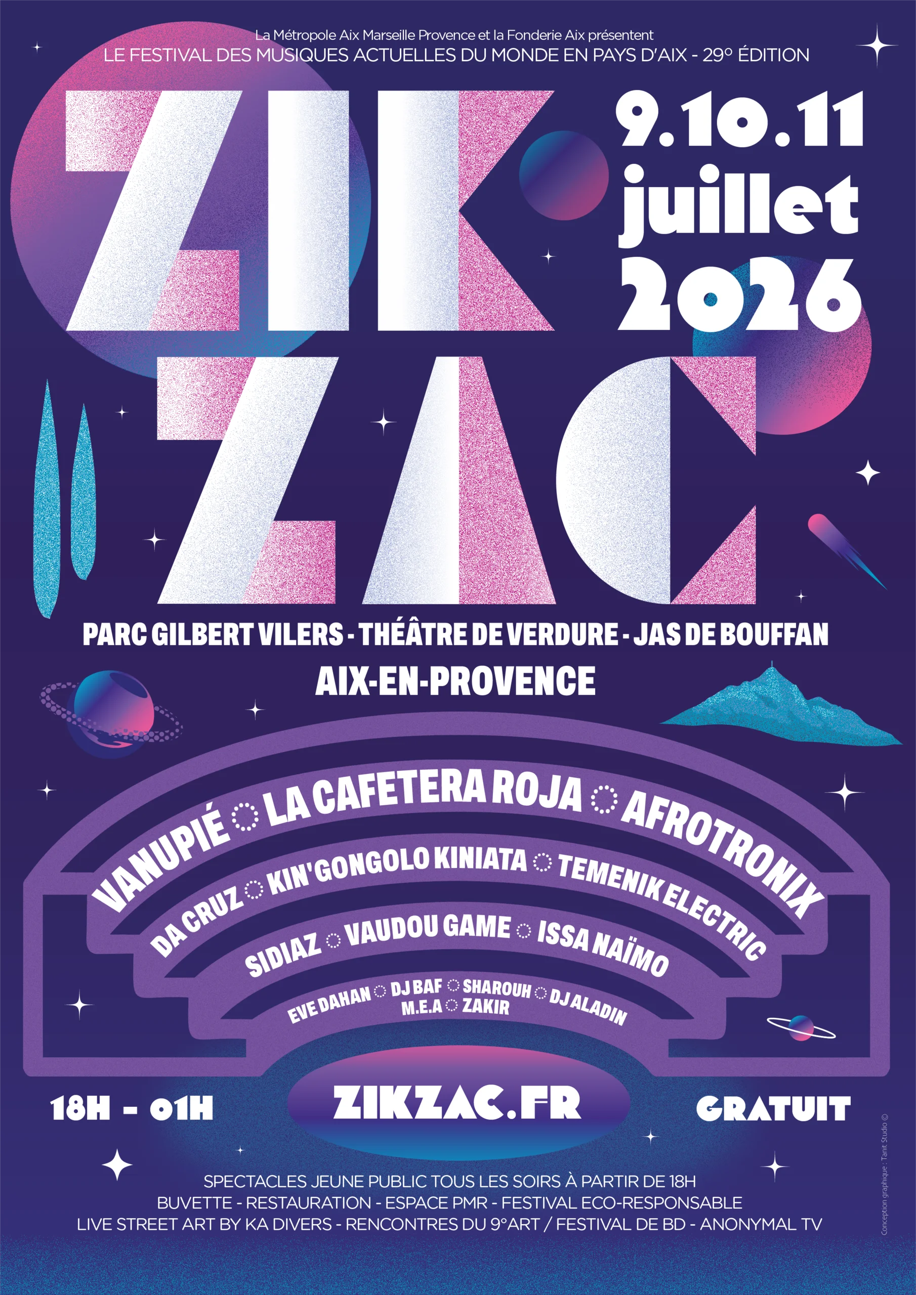 Zik Zac Festival 2026 - Poster design, image 1
